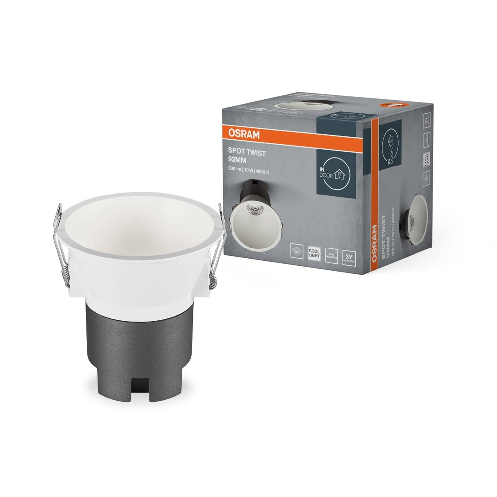 Bílé LED podhledové svítidlo 10W SPOT 93mm, studená bílá OSRAM