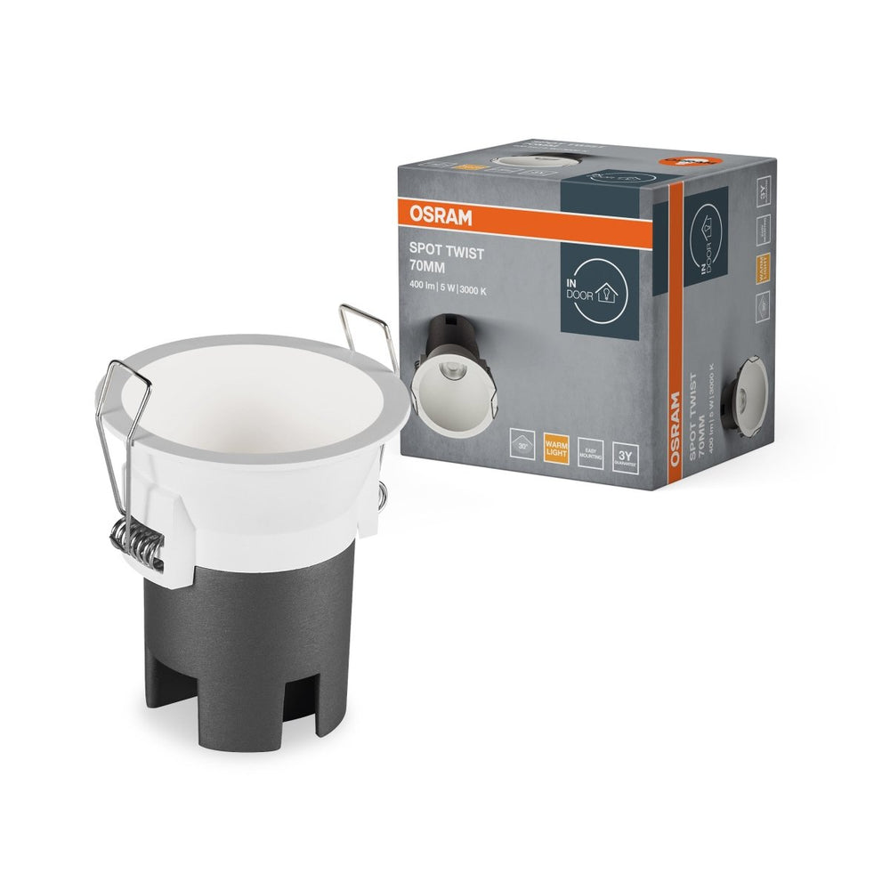 Bílé LED podhledové svítidlo 5 W SPOT 70mm, teplá bílá OSRAM