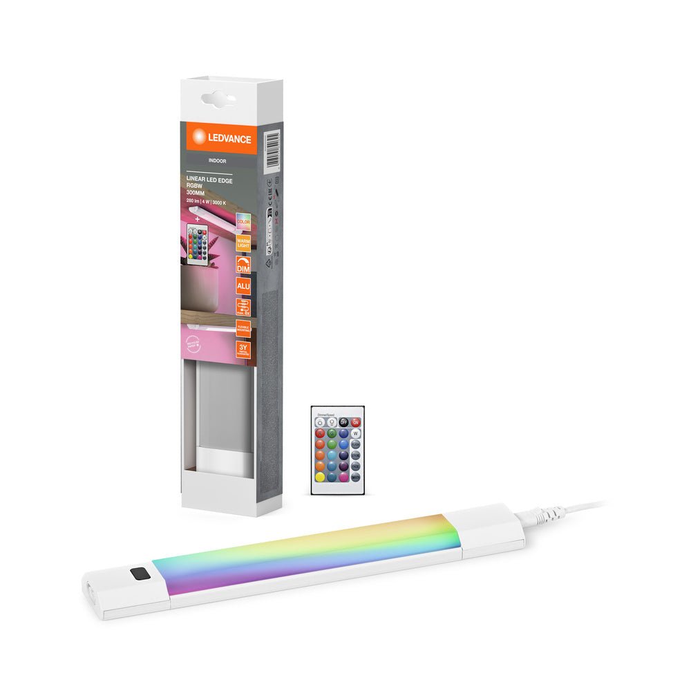 Bílé LED podlinkové svítidlo RGBW LINEAR EDGE 300mm