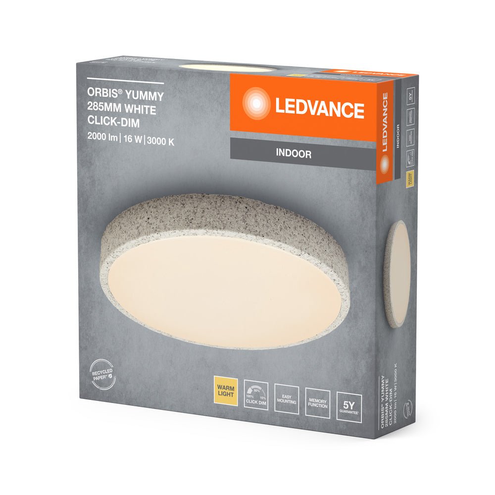 4099854283802 - Bílé LED stropní svítidlo 285 mm ORBIS, teplá bílá - Stropní svítidlo - LEDVANCE e - shop