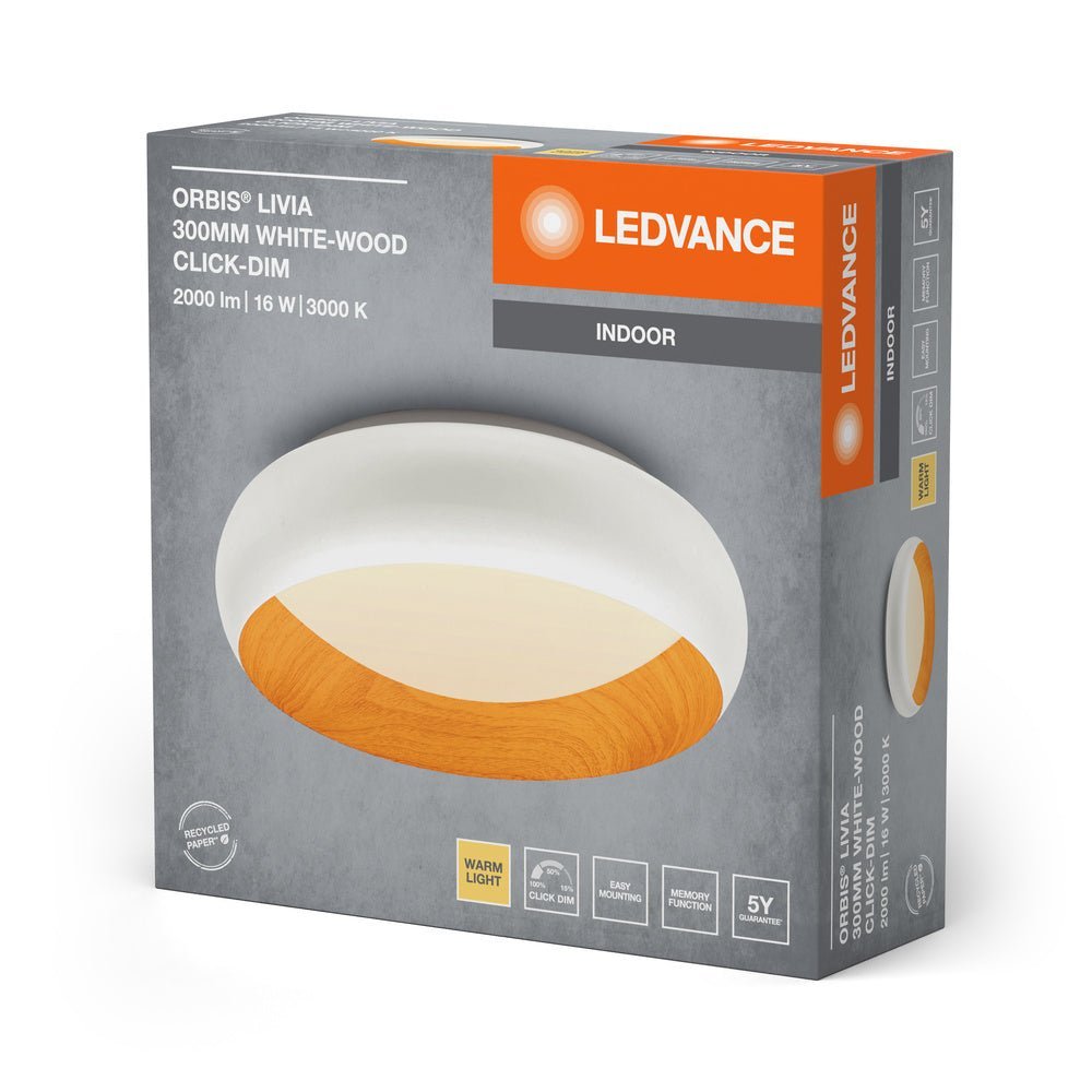 4099854283987 - Bílé LED stropní svítidlo 300 mm LIVIA, teplá bílá - Stropní svítidlo - LEDVANCE e - shop