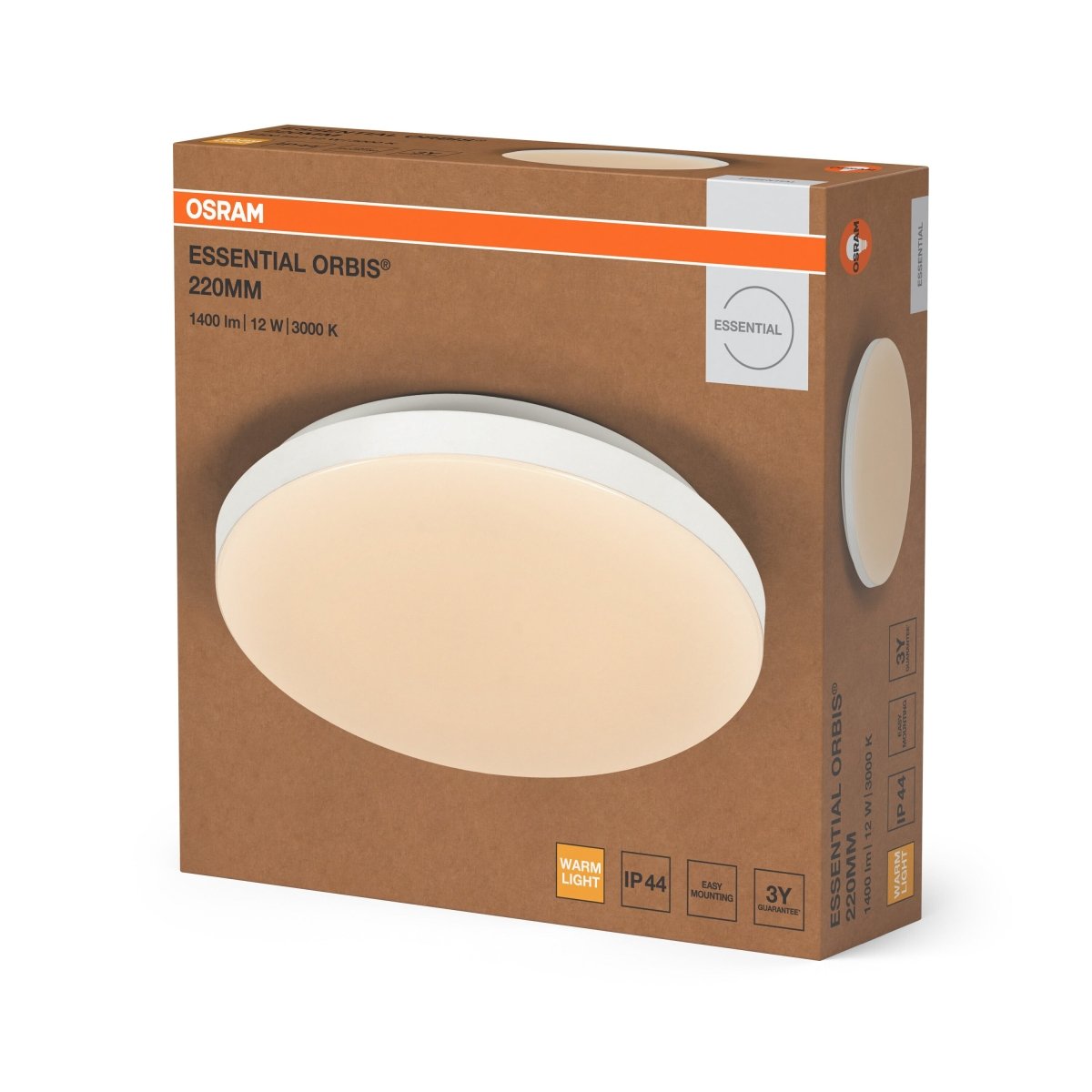4058075855007 - Bílé nástěnné svítidlo 12 W Teplá bílá 220mm - Nástěnné svítidlo - LEDVANCE e - shop