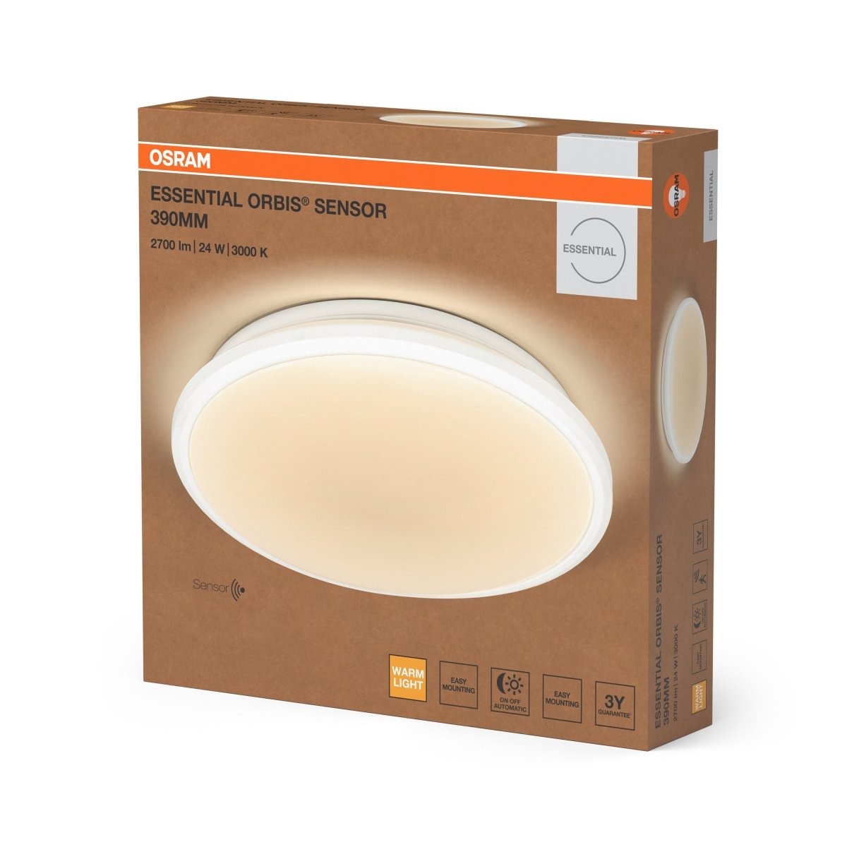 4058075855144 - Bílé nástěnné svítidlo 24 W Teplá bílá 380mm - Nástěnné svítidlo - LEDVANCE e - shop