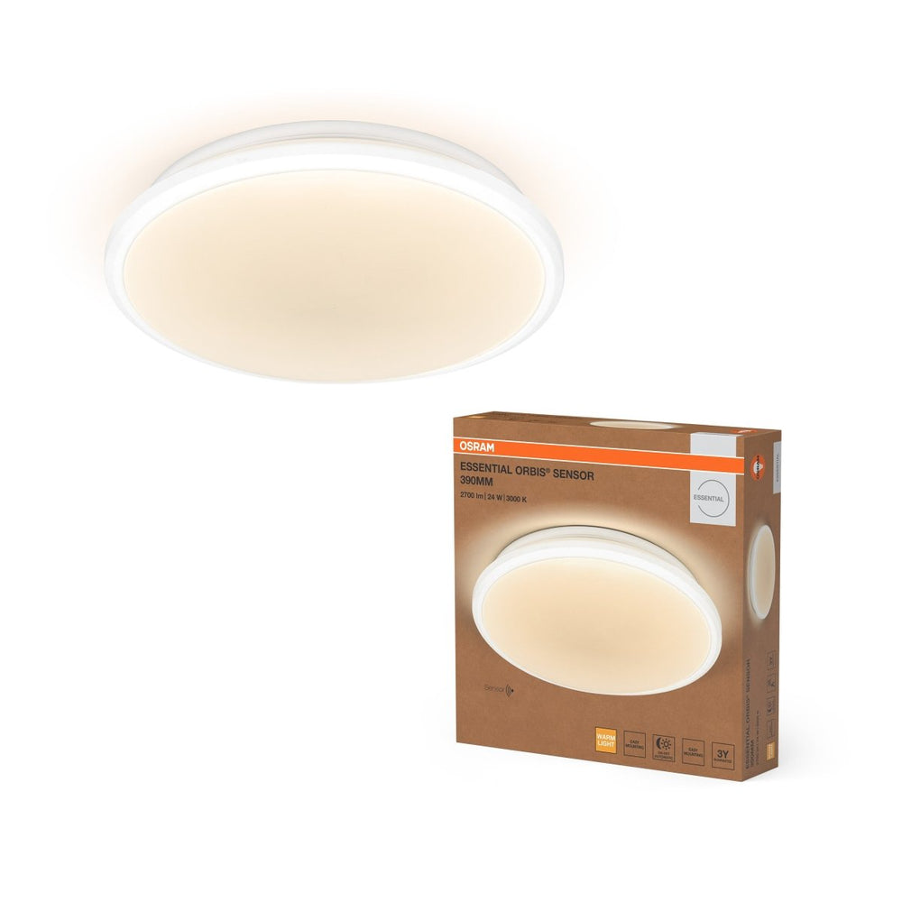 Bílé nástěnné svítidlo 24 W Teplá bílá 380mm