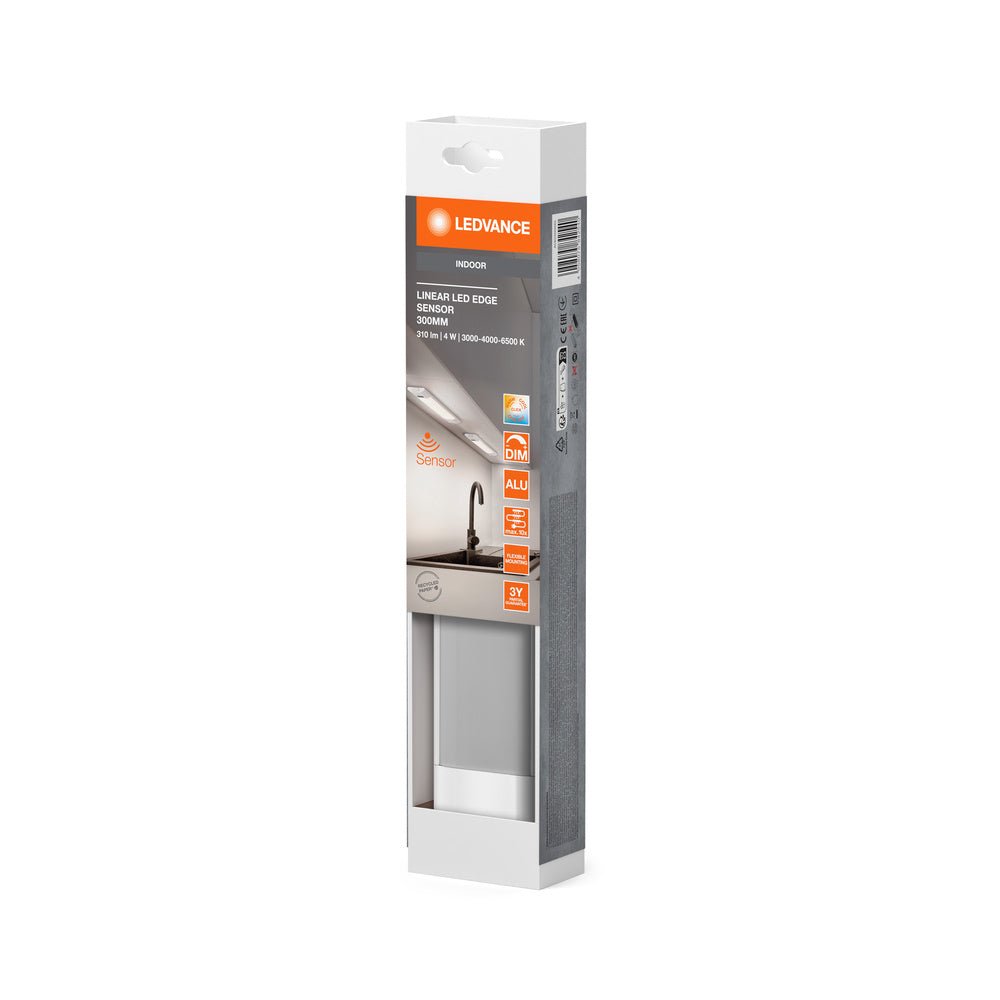 4058075842540 - Bílé podlinové LED světlo + senzor 4W LINEAR 300, laditelná bílá - Podlinkové svítidlo - LEDVANCE e - shop