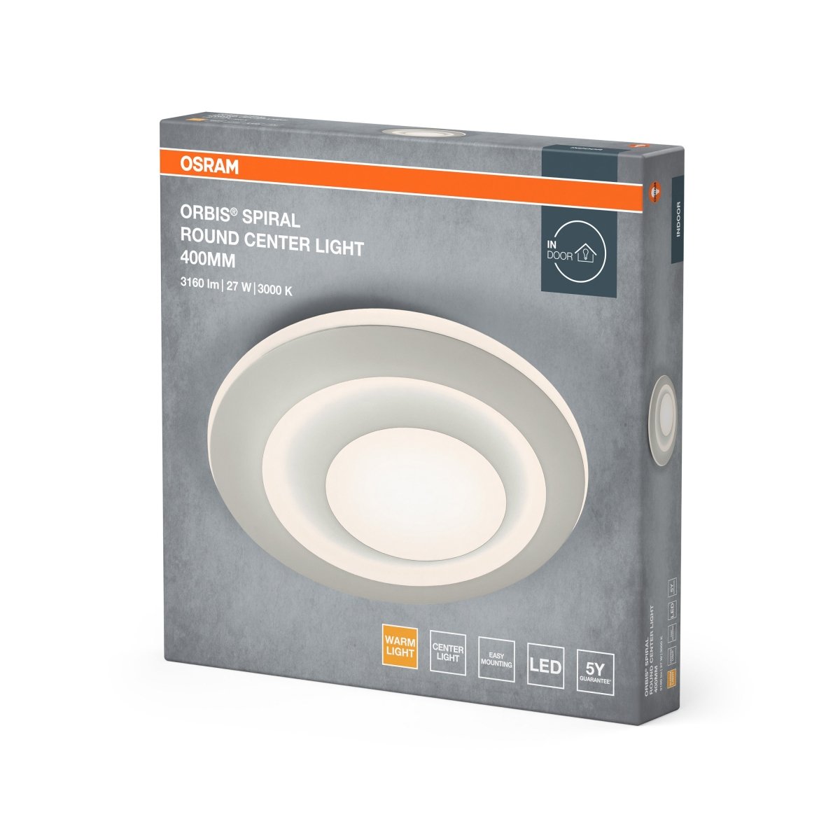 4099854450389 - Bílé spirálové LED stropní svítidlo ORBIS 400mm, teplá bílá OSRAM - Stropní svítidlo - LEDVANCE e - shop