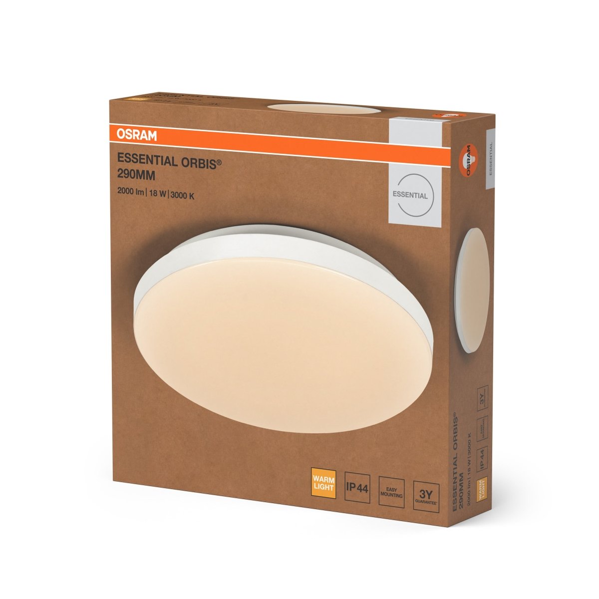 4058075855045 - Bílé stropní svítidlo 18 W Teplá bílá IP44 - Stropní svítidlo - LEDVANCE e - shop