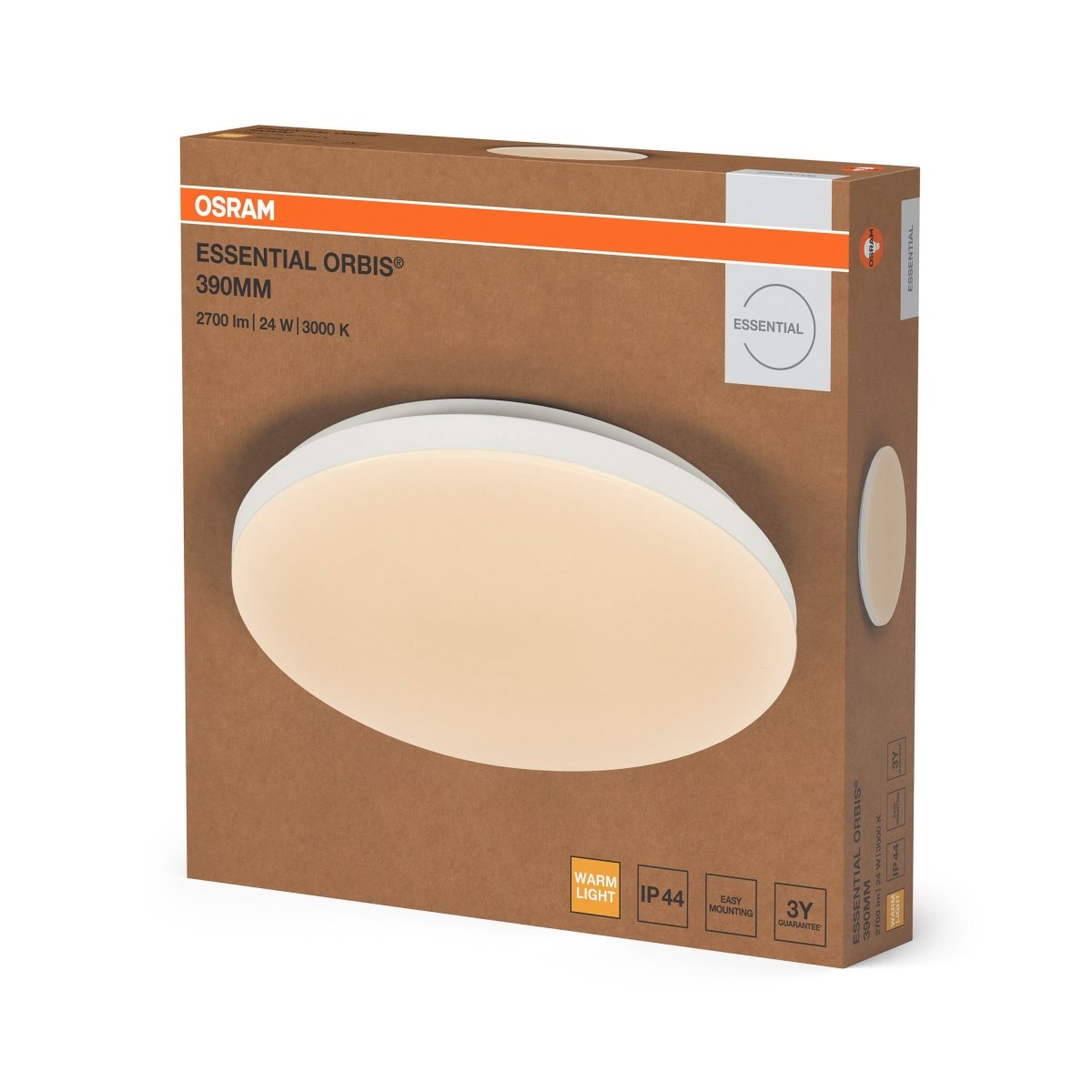 4058075855083 - Bílé stropní svítidlo 24 W Teplá bílá - Stropní svítidlo - LEDVANCE e - shop