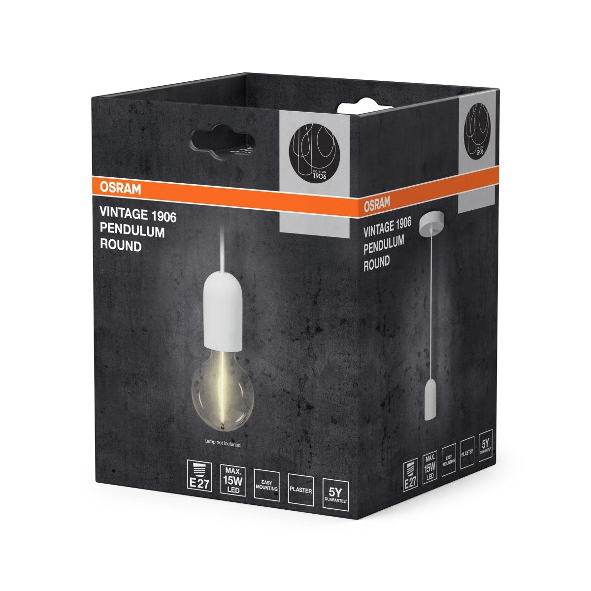 4099854419591 - Bílé stropní svítidlo E27 max 15 W PENDULUM ROUND OSRAM - Lustr - LEDVANCE e - shop