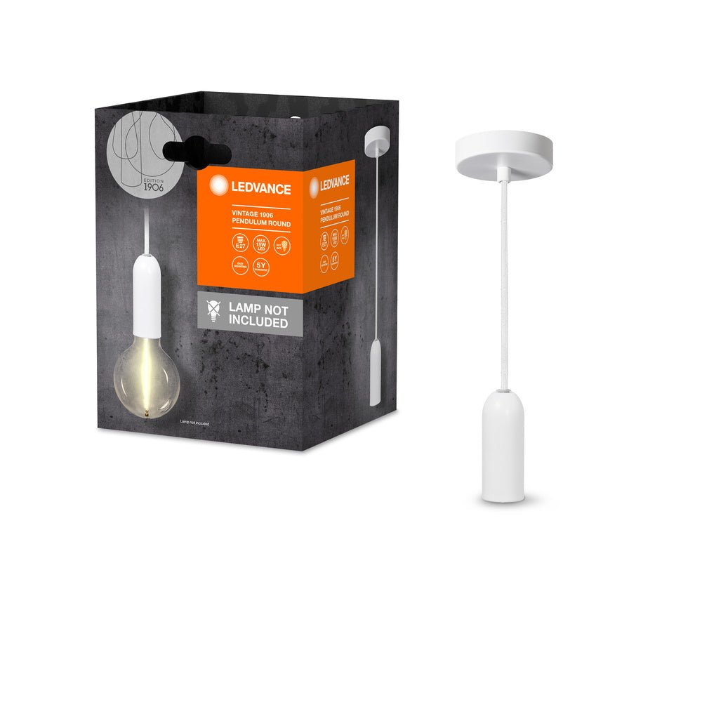 4099854092565 - Bílé stropní svítidlo E27 max 15 W VINTAGE ROUND - Stropní svítidlo - LEDVANCE e - shop