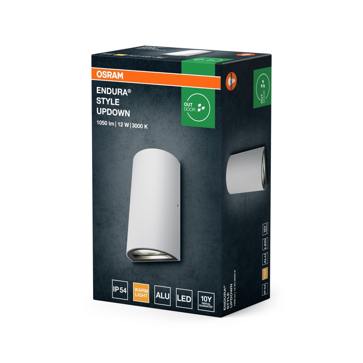 4099854453830 - Bílé venkovní dekorativní svítido 12 W Teplá bílá 55 mm - Venkovní dekorativní svítidlo - LEDVANCE e - shop