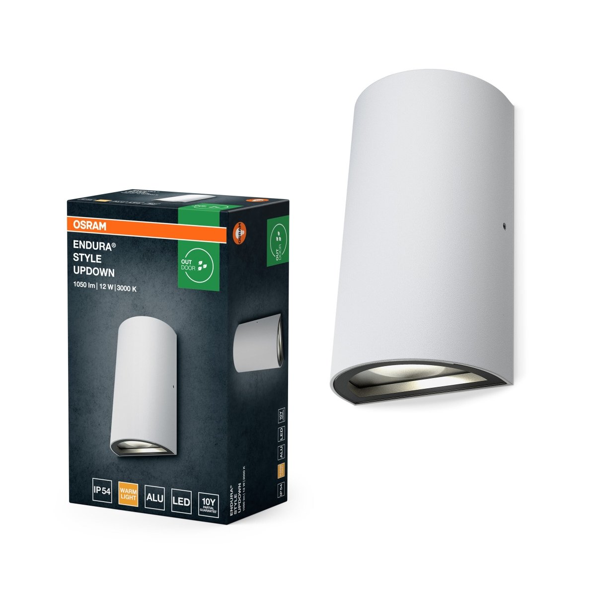 4099854453830 - Bílé venkovní dekorativní svítido 12 W Teplá bílá 55 mm - Venkovní dekorativní svítidlo - LEDVANCE e - shop