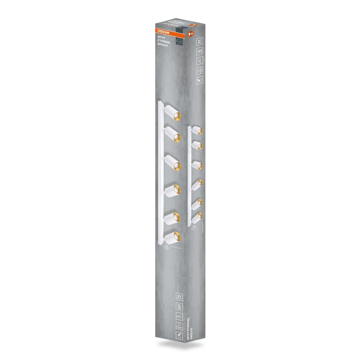 4099854588389 - Bílo - zlatá Bodovka ETERNAL 6xGU10 900 mm - Bodovka - Czechia LEDVANCE e - shop