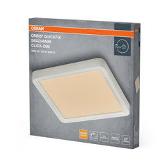 4099854604843 - Bílý LED Panel ORBIS 245x245mm 20W Click Stmívatelný, Teplá Bílá - LED Panel - Czechia LEDVANCE e - shop