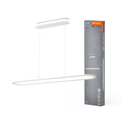 4058075848900 - Bílý lustr do pracovny 1m 57W PANEL ELLIPSE, studená bílá - Lustr - LEDVANCE e - shop