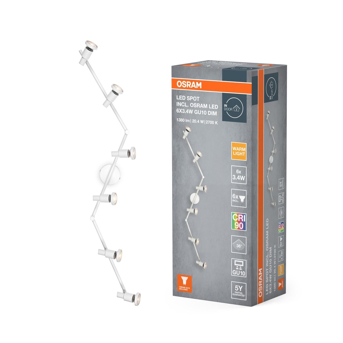 4099854474613 - Bílý reflektor 20,40 W Teplá bílá 1198 mm - Reflektor - LEDVANCE e - shop