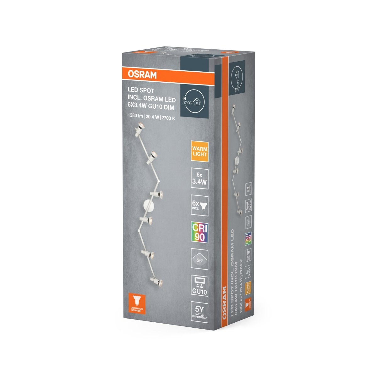 4099854474613 - Bílý reflektor 20,40 W Teplá bílá 1198 mm - Reflektor - LEDVANCE e - shop