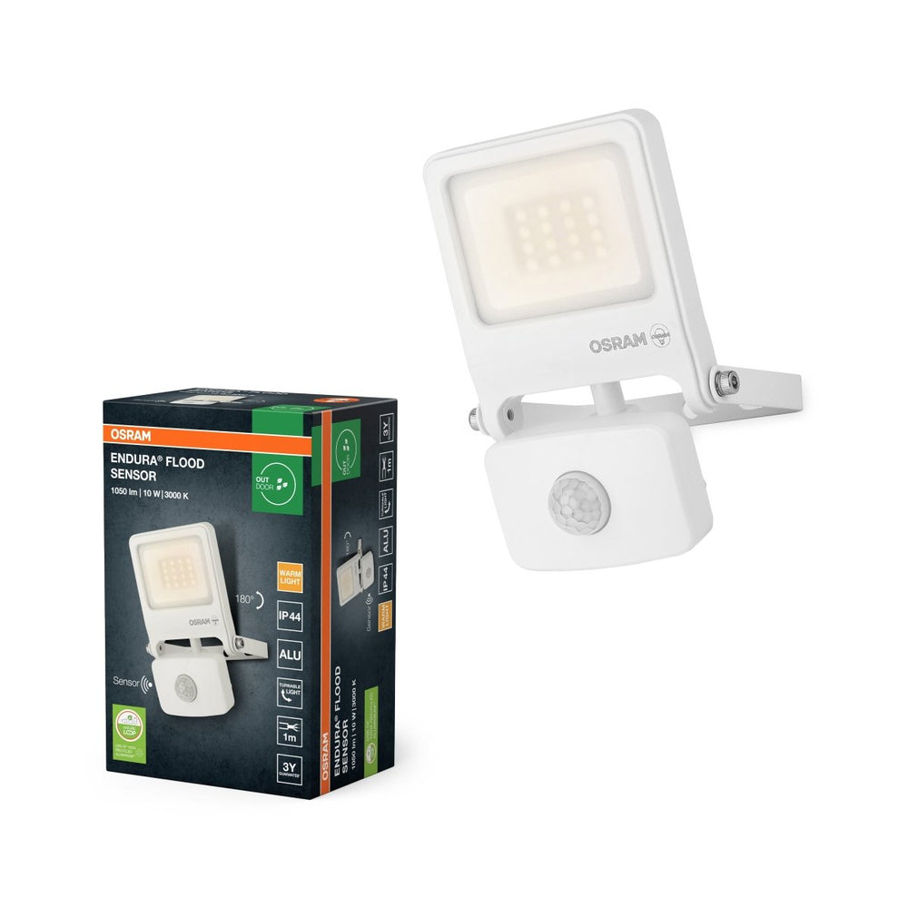 Venkovní reflektor ENDURA OSRAM 10 W se senzorem var. 3, teplá bílá