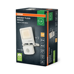 4099854487125 - Bílý venkovní LED reflektor ENDURA FLOOD 10W 3000K, senzor OSRAM - Reflektor - LEDVANCE e - shop