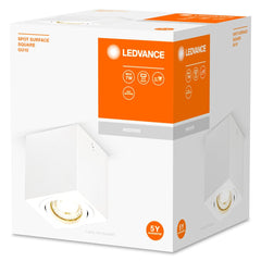 4058075758704 - Bodové stropní svítidlo bílé GU10 SPOT SURFACE SQUARE - Podhledové svítidlo - LEDVANCE e - shop