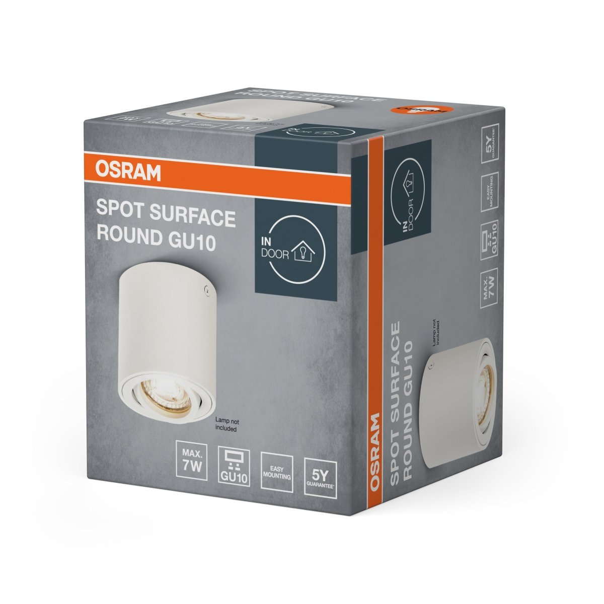 4099854446009 - Bodové stropní svítidlo bíléU10 SPOT SURFACE ROUND OSRAM - Podhledové svítidlo - LEDVANCE e - shop