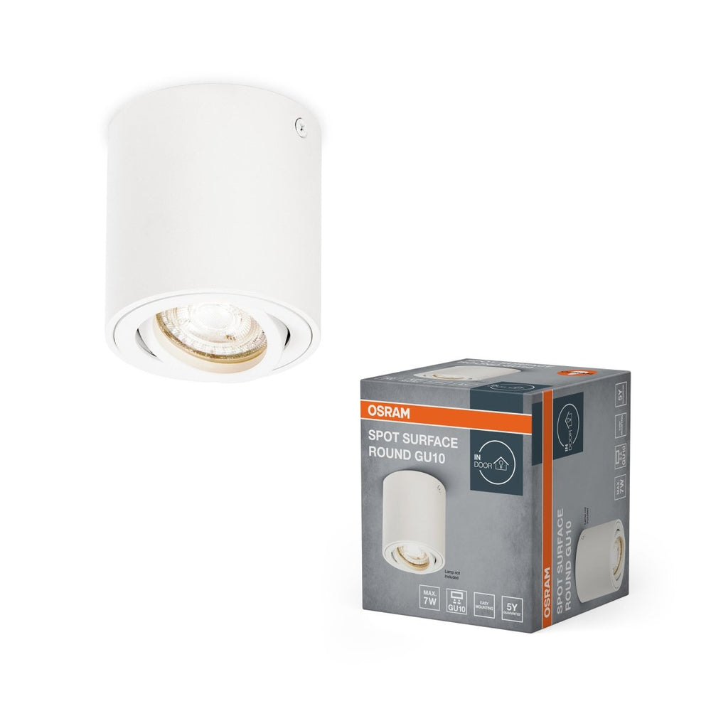 Bodové stropní svítidlo bíléU10 SPOT SURFACE ROUND OSRAM