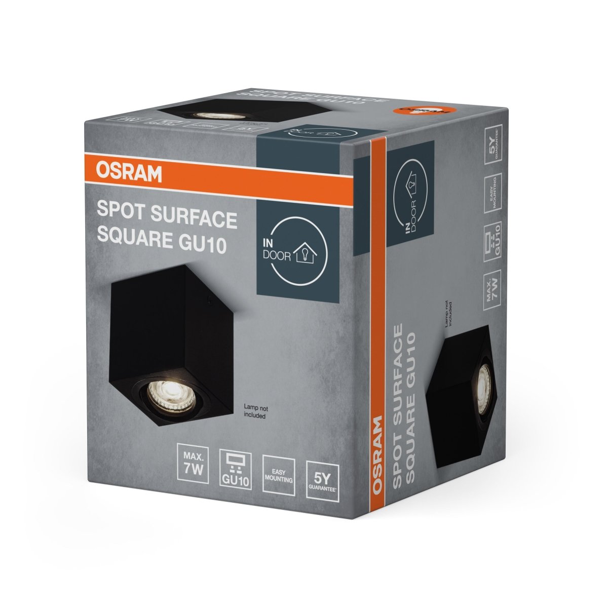 4099854446023 - Bodové stropní svítidlo černéU10 SURFACE SQUARE OSRAM - Podhledové svítidlo - LEDVANCE e - shop
