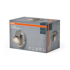 4058075852761 - Bodové svítidlo LED Cylinder, 1x GU10, Kartáčovaný nikl - Czechia LEDVANCE e - shop