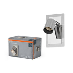 4058075852662 - Bodové svítidlo LED Cylinder Duo, 1x GU10, Kartáčovaný nikl - Czechia LEDVANCE e - shop