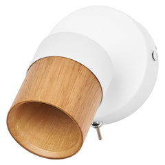 4058075852921 - Bodové svítidlo LED Half Wood Line, 1x GU10, Bílá/Dřevo - Czechia LEDVANCE e - shop