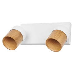 4058075852945 - Bodové svítidlo LED Half Wood Line, 2x GU10, Bílá/Dřevo - Czechia LEDVANCE e - shop
