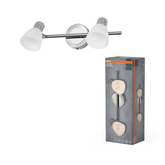 4058075853027 - Bodové svítidlo LED Vase, 2x G9, Kartáčovaný nikl - Czechia LEDVANCE e - shop