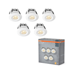 4099854596278 - Bodový set MINI SPOT 6W, Teplá Bílá, Bílý 5ks - Reflektor - Czechia LEDVANCE e - shop