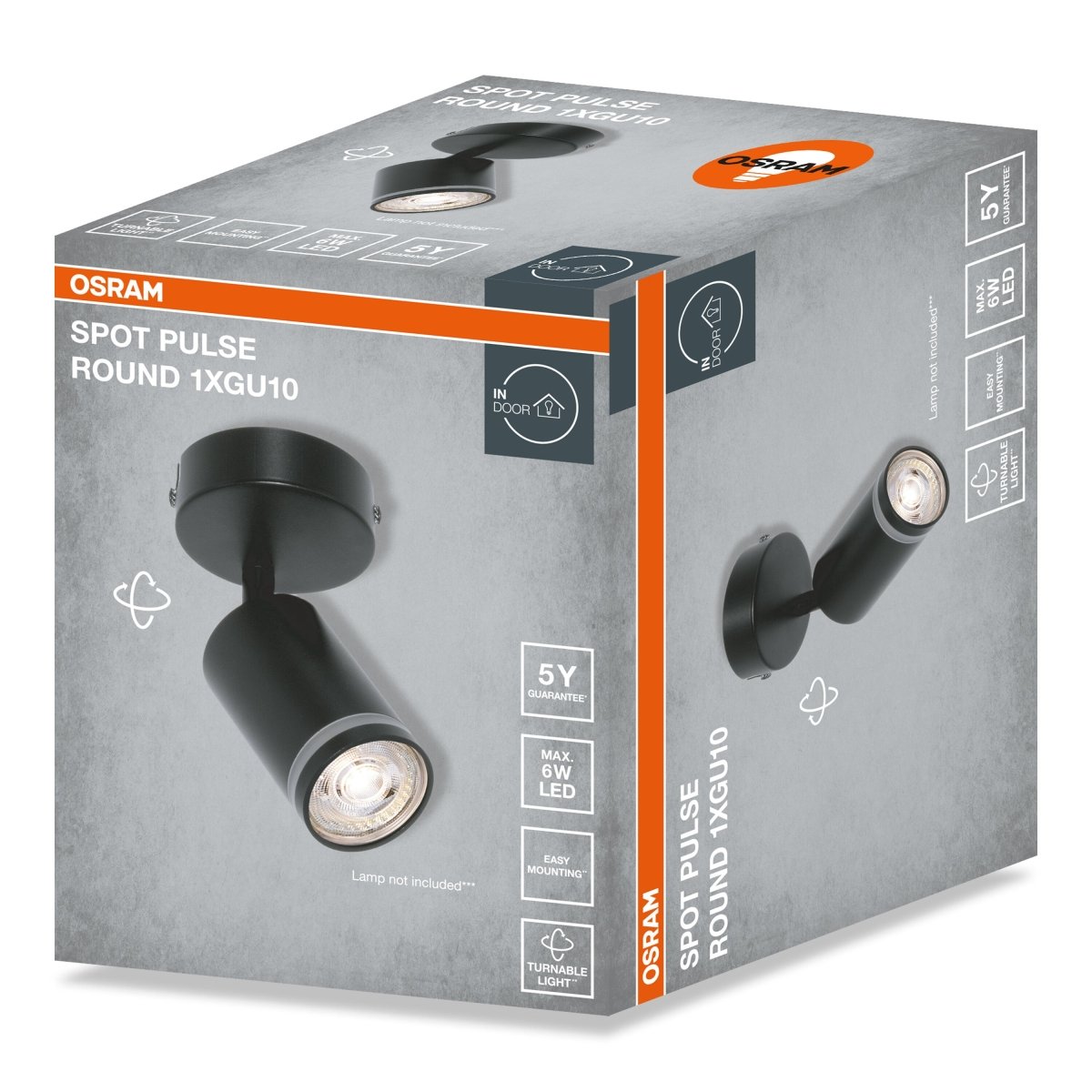4099854587757 - Černá Bodovka LED SPOT PULSE 1xGU10 Kulatá - Bodovka - Czechia LEDVANCE e - shop