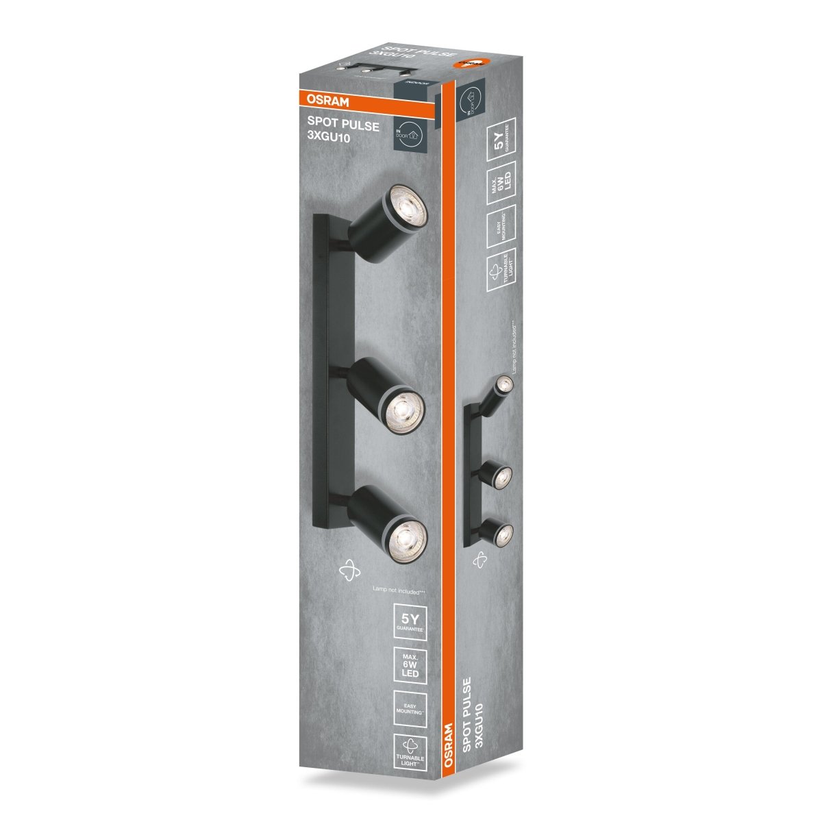 4099854587795 - Černá Bodovka LED SPOT PULSE 3xGU10 371 mm - Bodovka - Czechia LEDVANCE e - shop