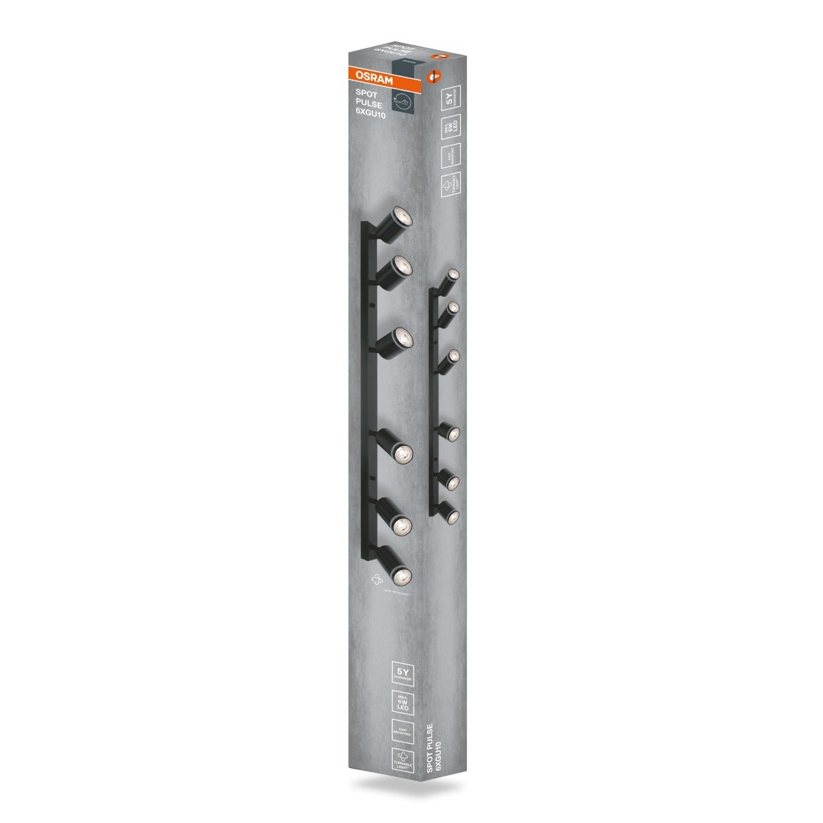 4099854587856 - Černá Bodovka LED SPOT PULSE 6xGU10 900 mm - Bodovka - Czechia LEDVANCE e - shop