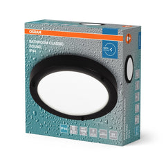 4099854444456 - Černé koupelnové LED stropní svítidlo E27 CLASSIC ROUND OSRAM - Stropní svítidlo - LEDVANCE e - shop