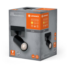 4058075828469 - Černé LED nástěnné svítidlo 3,4 W GU10 OCTAGON, teplá bílá - Nástěnné svítidlo - LEDVANCE e - shop