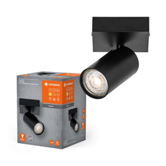 4058075828469 - Černé LED nástěnné svítidlo 3,4 W GU10 OCTAGON, teplá bílá - Nástěnné svítidlo - LEDVANCE e - shop