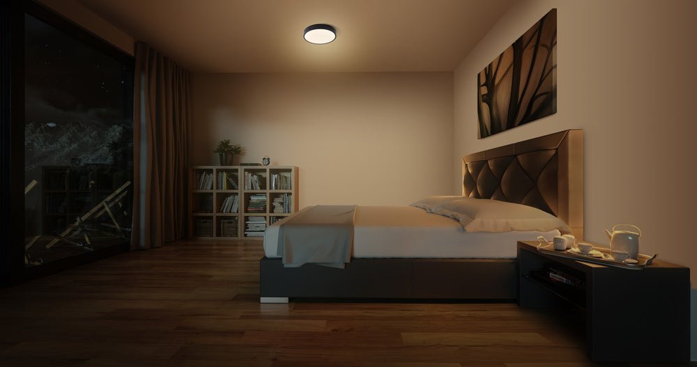 4099854092442 - Černé LED stropní svítidlo 20 W SLIM MOIA 280 mm, teplá bílá - Stropní svítidlo - LEDVANCE e - shop