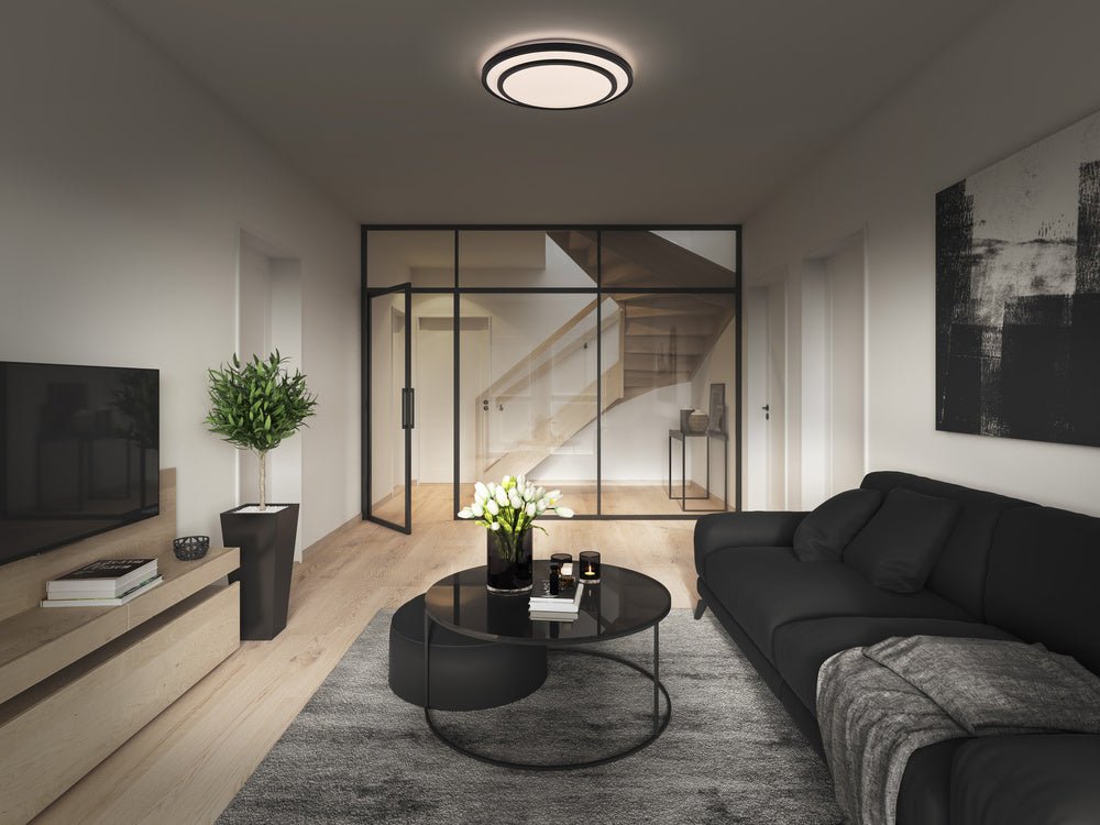 4058075832794 - Černé LED stropní svítidlo 24 W BERLIN 390 mm, teplá bílá - Stropní svítidlo - LEDVANCE e - shop