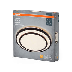 4099854446412 - Černé LED stropní svítidlo 24 W BERLIN 390 mm, teplá bílá OSRAM - Stropní svítidlo - LEDVANCE e - shop