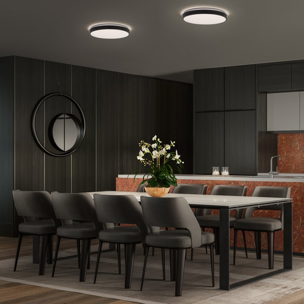 4058075832732 - Černé LED stropní svítidlo 24 W LONDON 400 mm, teplá bílá - Stropní svítidlo - LEDVANCE e - shop
