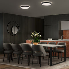4058075832732 - Černé LED stropní svítidlo 24 W LONDON 400 mm, teplá bílá - Stropní svítidlo - LEDVANCE e - shop