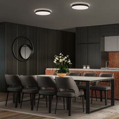 4099854448393 - Černé LED stropní svítidlo 24 W LONDON 400 mm, teplá bílá OSRAM - Stropní svítidlo - LEDVANCE e - shop