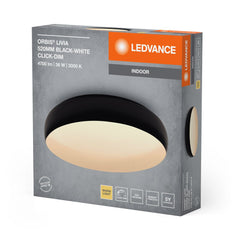 4099854283963 - Černé LED stropní svítidlo 520 mm LIVIA, teplá bílá - Stropní svítidlo - LEDVANCE e - shop