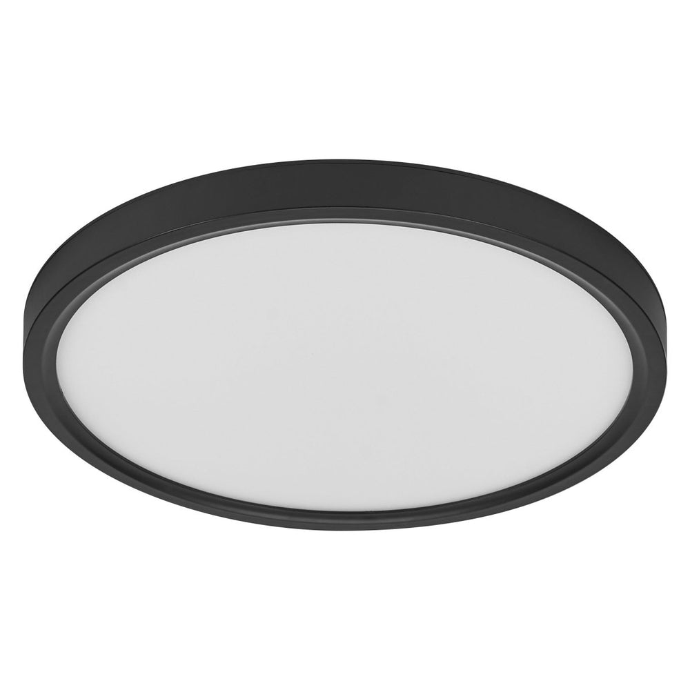 Černé nástěnné svítidlo 18 W Teplá bílá 300mm