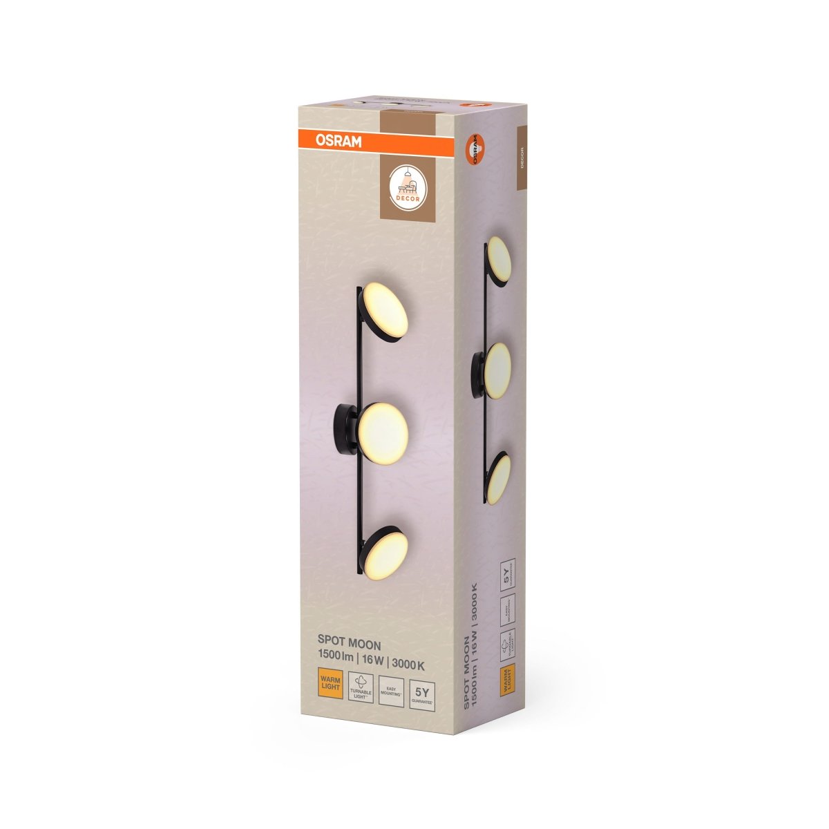 4099854472275 - Černé stropní svítidlo 16 W Teplá bílá 580 mm - Stropní svítidlo - LEDVANCE e - shop