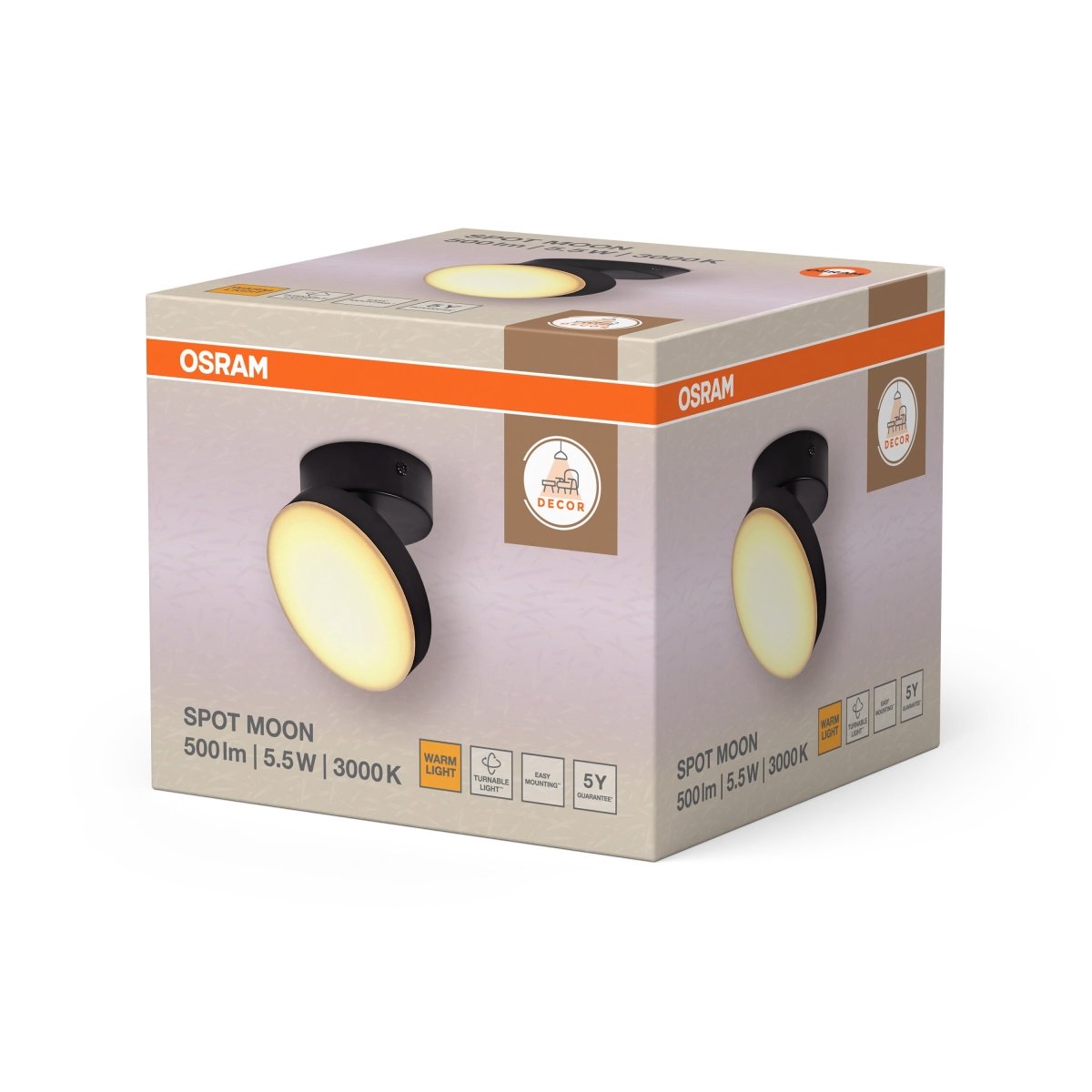 4099854472190 - Černé stropní svítidlo 5,50 W Teplá bílá 120 mm - Stropní svítidlo - LEDVANCE e - shop