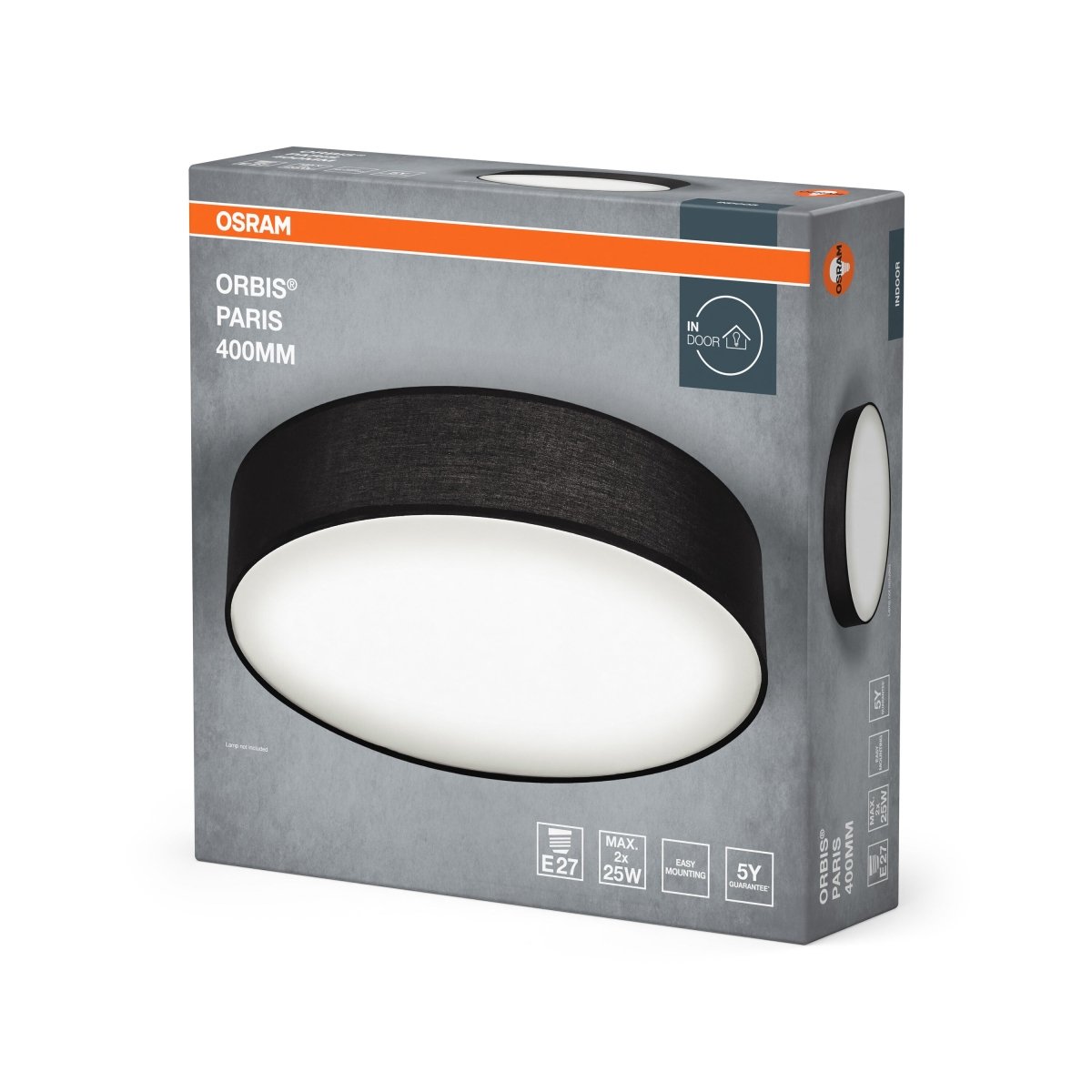 4099854449468 - Černé stropní svítidlo E27 ORBIS PARIS 400 mm OSRAM - Stropní svítidlo - LEDVANCE e - shop